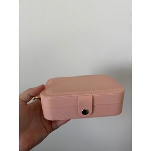 Pink Jewelry Box Organizer – Multi-Compartment Storage